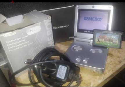 Game Boy Advance SP (إصدار AGS-001) فضي