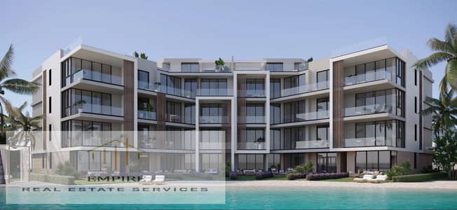 Direct lagoon chalet with garden211m - Double view-Azha North Coast
