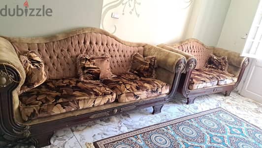 لعشاق الفخامة، أنتريه ملوكي شيك جدا دمياطي خشب طبيعي