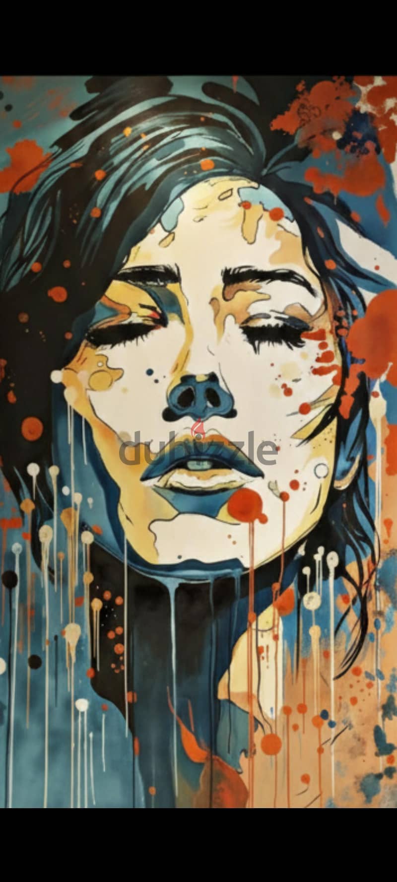 Abstract expressive portrait 1