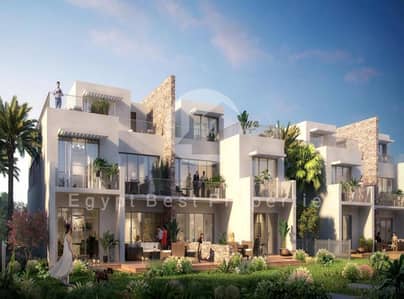 The Cove New Launch in Silver Sands First Row Lagoon  Chalet Fully Finished & Acs For Sale with instalment Over 8 years