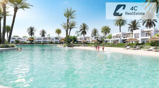 للبيع باقل من سعر الشركه- شاليه –كورنر- ريسيل –في Sea Shore Hyde Park – الساحل الشمالي -open view landscape-lagoon view-بتقسيمه مميزة-جاهز للمعاينه