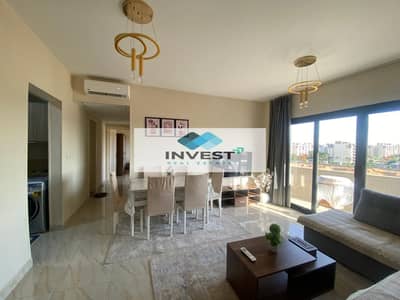 Beautiful furnished apartment for rent in Madinaty, in its newest phase in B15, with an area of 108m² and a very distinctive view.
