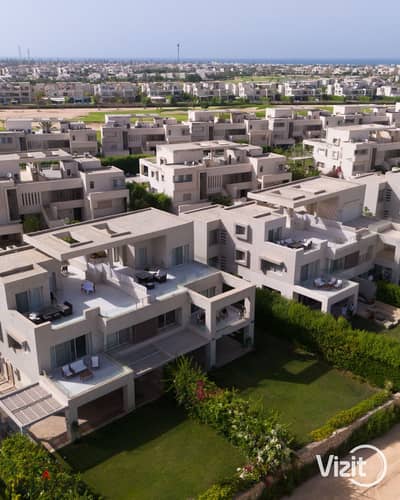استغل اسعار شهر 6 واجر شاليه مفروش فى قرية هاسيندا باي سيدى عبدالرحمن الساحل الشمالي فيو الجولف