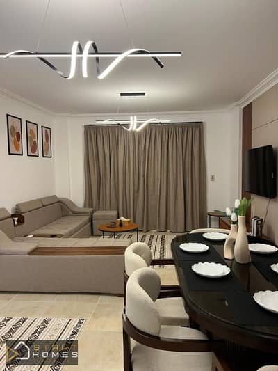 116 sq m, 3 furnished rooms apartment for rent in Madinaty B12, centrally located with all services, next to the B15 service area, close to Craft Zone
