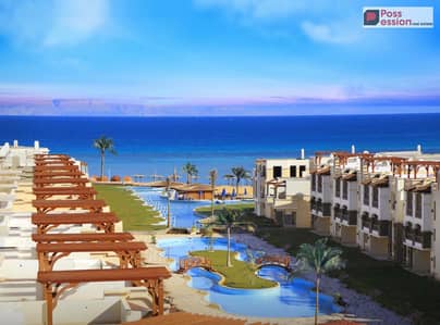 شاليه متشطب للبيع في العين السخنة sea view دور اول على اللاجون تقسيط 8 سنوات بجانب لافيستا