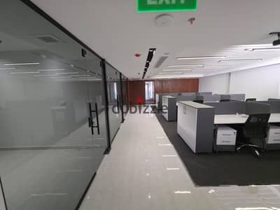 Distinctive administrative headquarters 500m furnished panorama air-conditioned for rent in the best location on the Maadi Ring Road in Bavaria Town