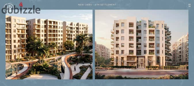 With an introduction of 39,500, you can own a two-bedroom apartment in a luxurious compound, surrounded by the Al-Kazar, in the heart of the 6th District, at a price of only 38,000 per meter! And with a payment plan of up to 10 years.