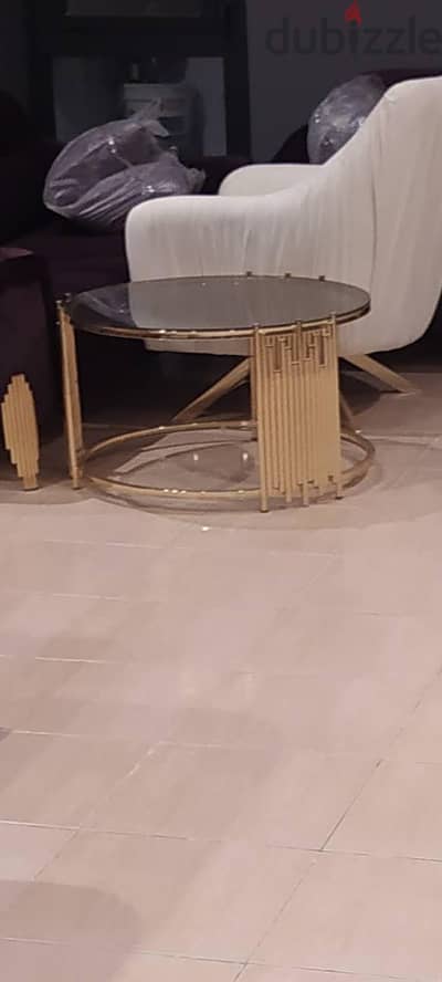 ترابيزه انتريه ستالس جولد