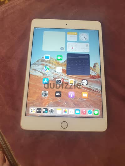 ايباد  ميني 4 مساحة 128 بصمه  مكان للخط حاله فوق الممتاز 01228599380