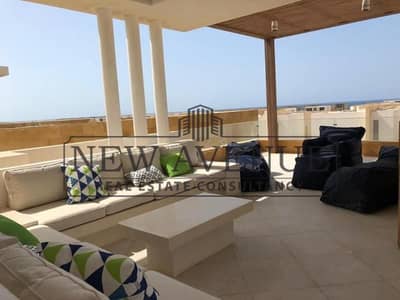 Unique First Row Fully Furnished Chalet with ACs Fully Sea View Ready to Move in SeaShell Sidi Abd El Rahman North Coast by Horizon Development