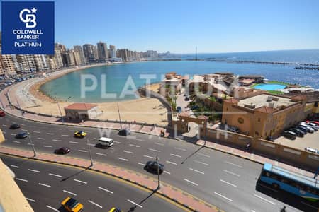 Luxury finishes All utilities included Open view with direct sea view Licensed apartment for sale, 130 m, Sidi Bishr