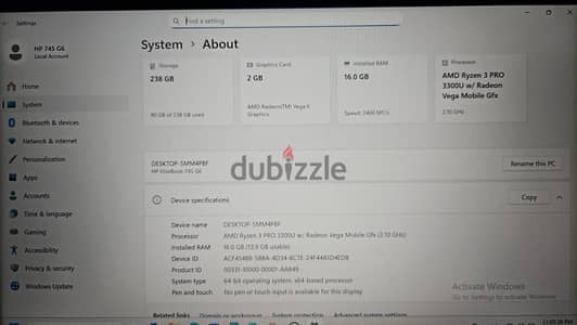 لابتوب استخدام ٦شهور  للببع باقل من سعره بحوالي 3000جتيه