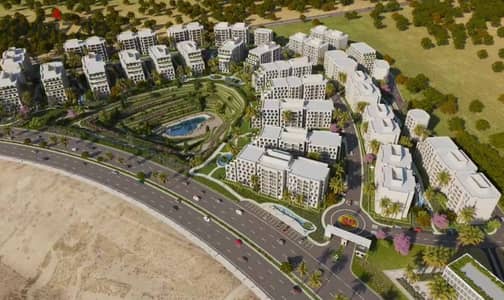 شقة ارضى بجاردن (100م + 56م) تقسيط 9سنين على الكورنيش الجديد