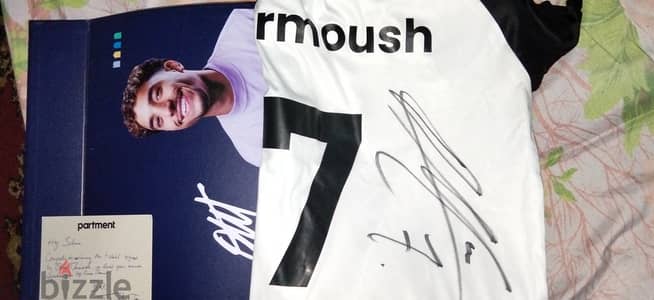 Omar Marmoush signed t-shirt and card