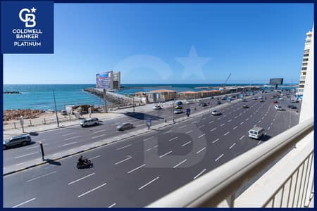 Apartment for sale 480 m - Loran (direct sea view) - (at a price of 25,000,000 EGP) - price includes two parking spaces - panoramic sea view.