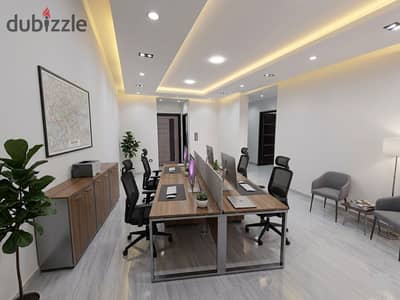 Ultra-modern 160m office HQ with air conditioning for rent on the main ring road in front of Carrefour