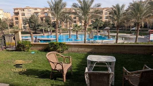 apartment 220m with garden fully furnished for rent at stone residence  compound new cairo  super lux finished