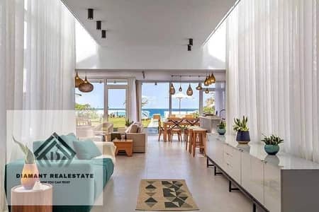 Chalet for sale 3BED lowest price on North Coast, Sea and lagoon view minutes from ElAlamein, installments Over 10Years