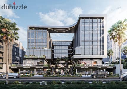 محل تجاري للبيع 52 م في Nexus Business Mall في التجمع الخامس بموقع استراتيجي مميز على واجهة المشروع والبلازا مباشرة