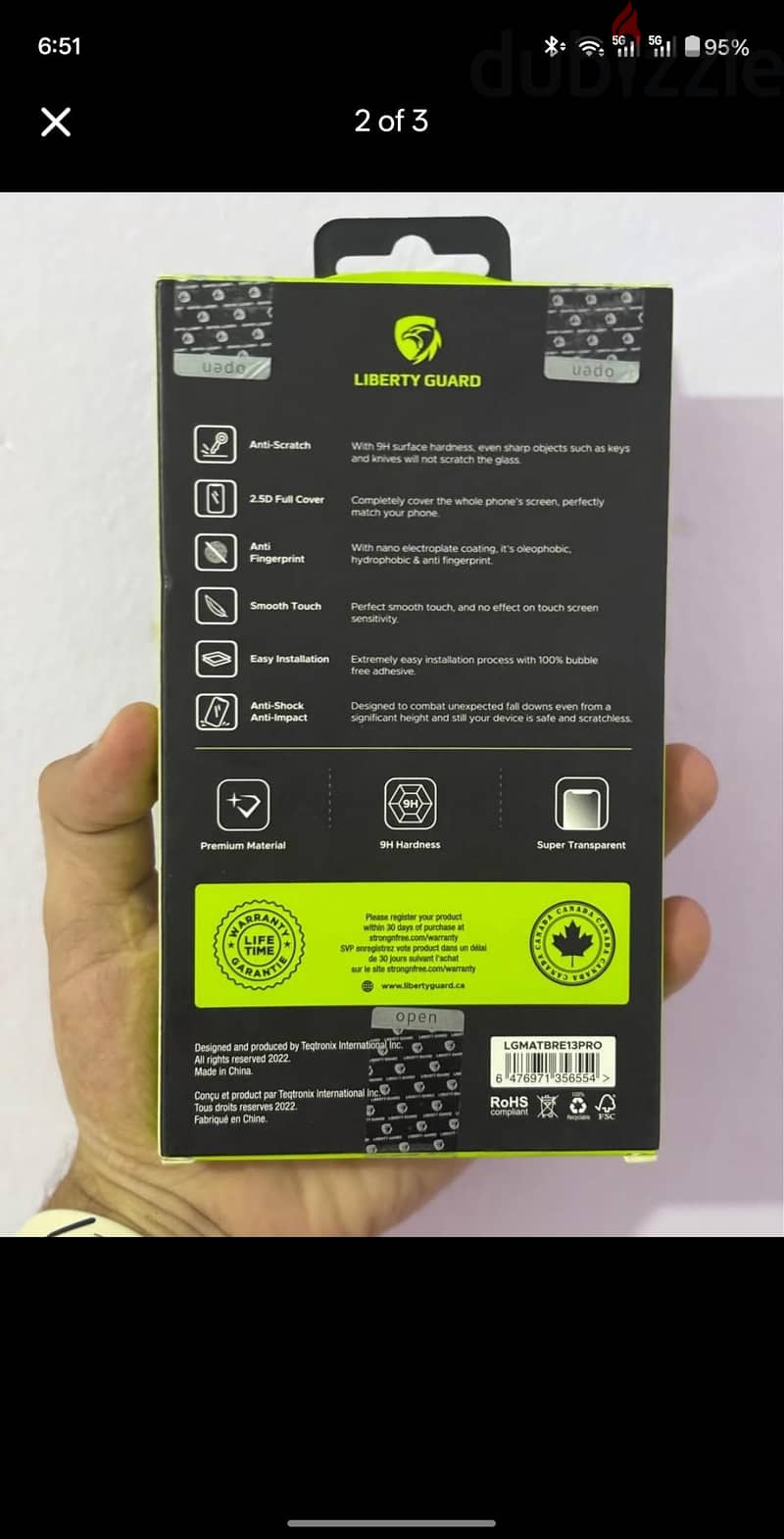 iphone 13/13 pro original screen protector 1