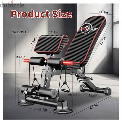 Ufit Multifunctional Adjustable Foldable Bench For Home Gym Workout