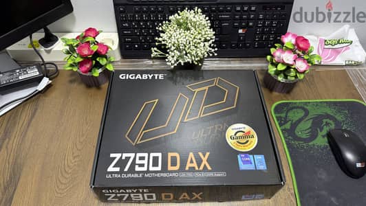 بورده جيمينج Gigabyte Z790 D AX جديده لم تستخدم فيها wi fi DDR5