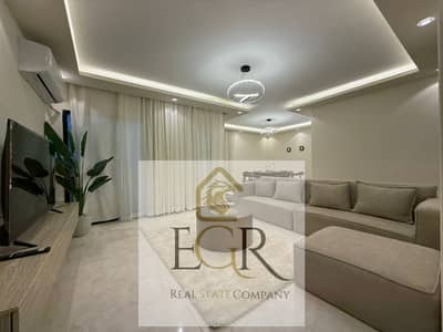 Apartment for rent in Al Rehab, 2 bedrooms and 2 bathrooms, close to services, super deluxe finishing 