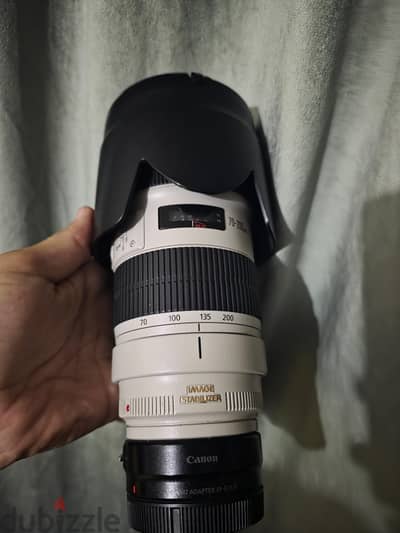 canon 70/200  - فتحة عدسه ٢/٨
