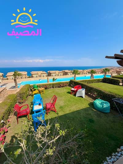 شاليه راقٍ 3 غرف دور أرضي بحديقة وفيو رائع في تلال العين السخنة – بجوار لافيستا 6 ولافيستا توباز
