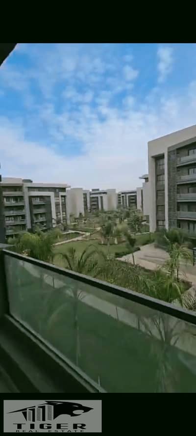 Available for rent in My City, an apartment of 131 sqm in b15, third floor with a wide garden view, not damaged at all, required 18,000 EGP for a two-year contract.