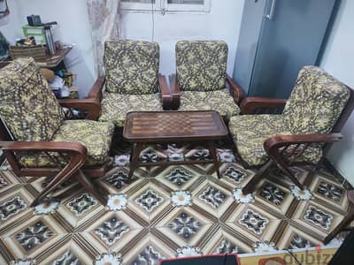 طقم أنتريه اسيوطي زان احمر