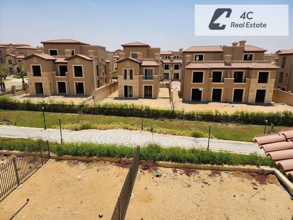 أقل من سعر السوق استلام فورى  فيلا للبيع  مستقلة كورنر كلاسيك دابل فيو لافيستا سيتي - La Vista City القاهرة الجديدة