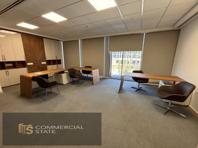 Furnished Office at Cairo Festival City 154m for Rent -New Cairo