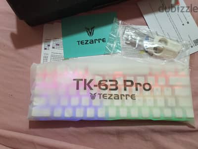 Tezarre tk63 pro mechanical keyboard بلوتوث واي فاي تايب سي