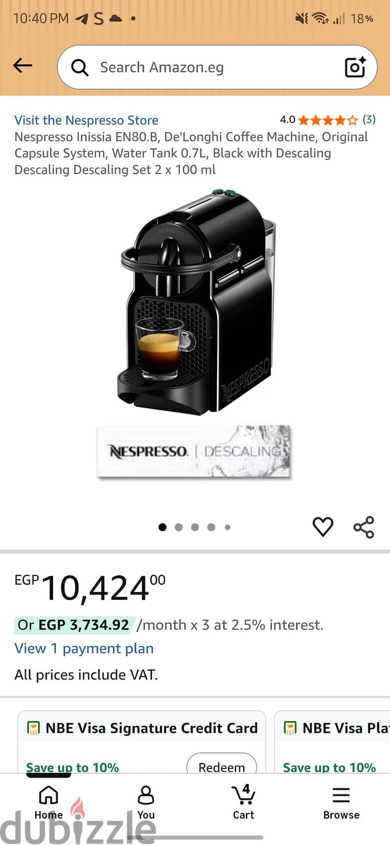 Delonghi inissia 3