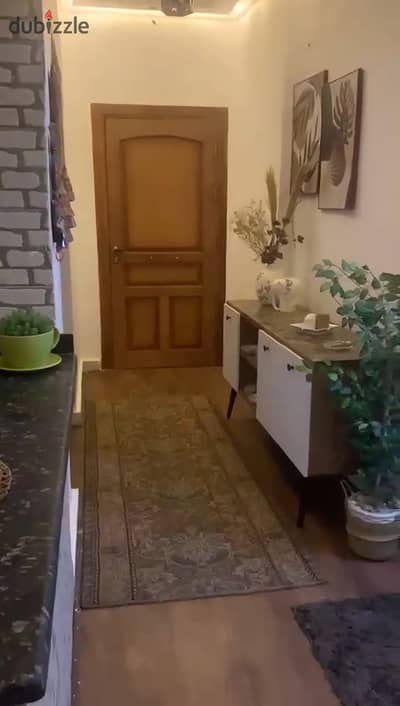 Top Floor Apartment Wasal Open View Garden Luxury Wood Stone Finish Facing Madinaty British University