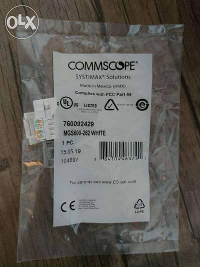 Cat6A Commscope Systimax Module