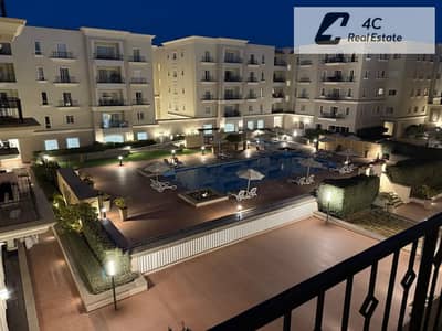 فى مرحلة بوليفارد شقة للايجار بالفرش 2 غرفة نوم فيو ع Pool باقل سعر فى كمبوند ميفيدا اعمار التجمع الخامس القاهرة الجديدة For rent in Mivida New Cairo