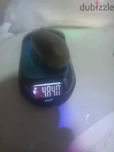 حجر عقيق اسود طبيعى معتم وزن 48.40 قطعه حره مصقوله جاهزه للصياغه