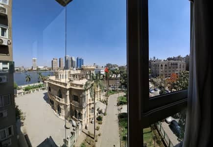 overlooking the nile river apartment for rent in zmalaek fully furnished 2 bed rooms and 2 toilets