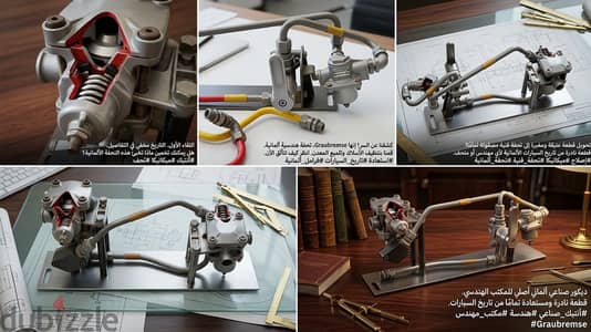  تحفة هندسية ألمانية نادرة (Graubremse) - ديكور فاخر للمكاتب الهندسي