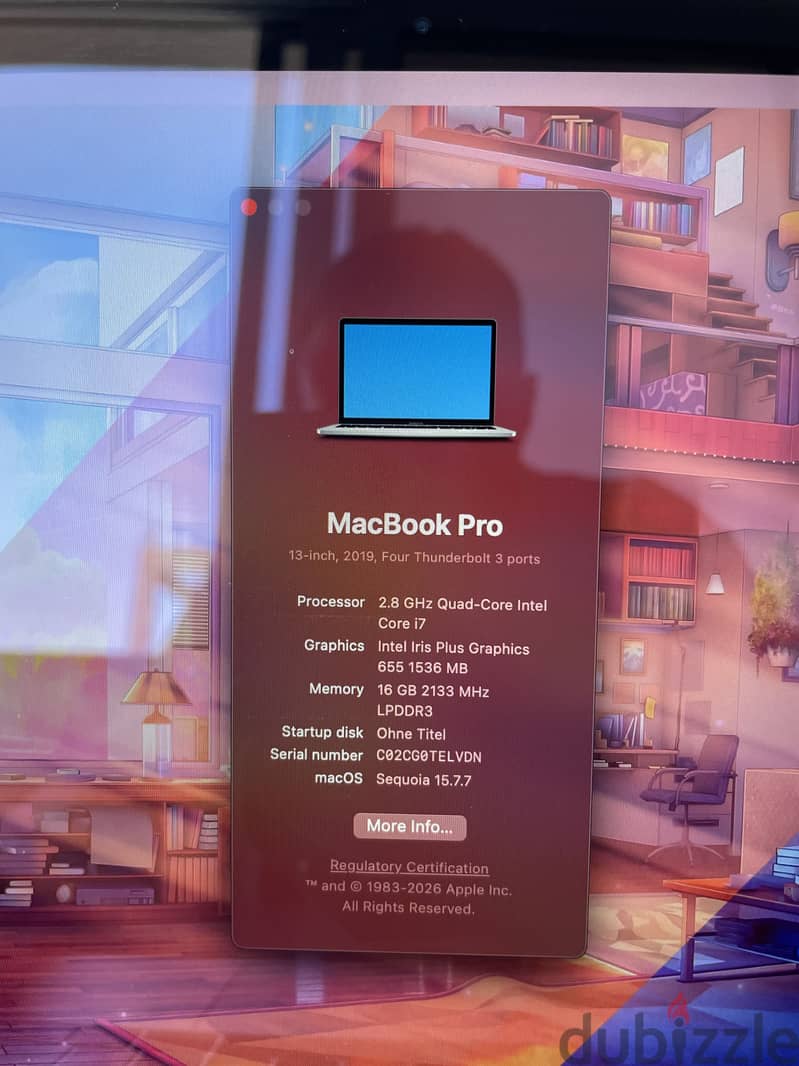 Macbook pro 2019 8