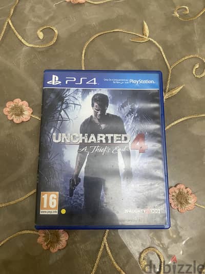 Uncharted 4: A Thief’s End - PS4 للبيع بحالة ممتازة