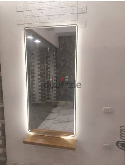 مرايا ليد 75x150