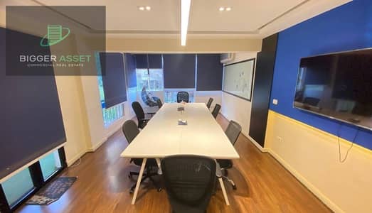 Fitted Office 450Sqm Fully Finished Open space Ready to Use For Businesses in Degla Al Maadi