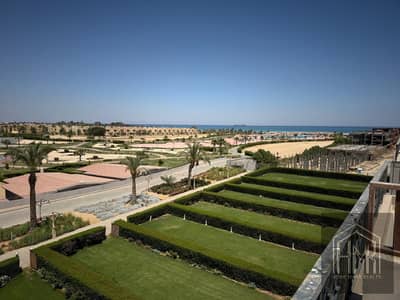 Chalet for sale 140 meters + the roof in Ain Sokhna in Blumara View Village by the sea and swimming pool