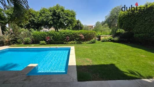 Furnished villa for rent with a swimming pool in Lake View Compound