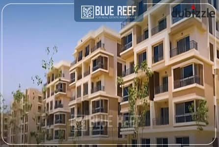 شقه في كمبوند تاج ستي موقع مميز على طريق السويس أمام فندق JW Marriott وقريب من المطار والتجمع الخامس.