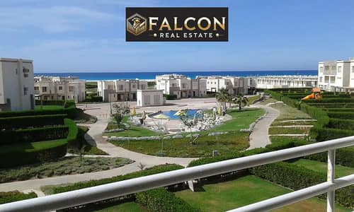 Chalet for sale, fully finished, with a direct sea view in Amwaj Sidi Abdel Rahman
